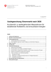 Auslegeordnung Strommarkt nach 2020: Kurzbericht zu weitergehenden Massnahmen für bestehende Kraftwerke und erneuerbare Energien