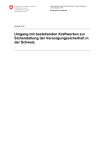 Umgang mit bestehenden Kraftwerken zur Sicherstellung der Versorgungssicherheit in der Schweiz