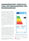 Unabhängiger Vergleich von Lüftungsgeräten für Wohngebäude