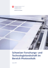 Schweizer Forschungs- und Technologielandschaft im Bereich Photovoltaik