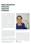 Wer bewusst duscht, duscht kürzer