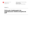 Prüfung der Unabhängigkeit des Eidgenössischen Starkstrominspektorats ESTI