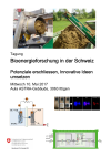 Tagung Biomasseforschung in der Schweiz - Potenziale erschliessen, Innovative Ideen umsetzen