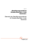 «Bewilligungsverfahren Erdwärmesonden in den Kantonen»