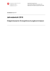 Eidgenössische Energieforschungskommission. Jahresbericht 2016