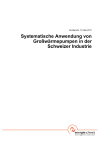 Systematische Anwendung von Grosswärmepumpen in der Schweizer Industrie