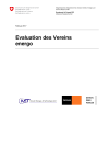 Evaluation des Vereins energo