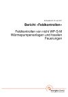 Bericht "Feldkontrollen" - Feldkontrollen von nicht WP-S-M Wärmepumpenanlagen und fossilen Feuerungen