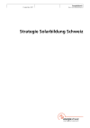 Strategie Solarbildung Schweiz