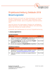 Projektausschreibung Gebäude 2018 - Bewertungsraster