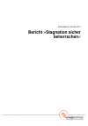 Bericht «Stagnation sicher beherrschen»