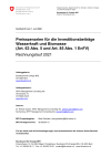 Preisszenarien für die Investitionsbeiträge Wasserkraft und Biomasse (Art. 63 Abs. 5 und Art. 85 Abs. 1 EnFV). Rechnungslauf 2021
