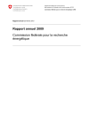 Eidgenössische Energieforschungskommission. Jahresbericht 2009