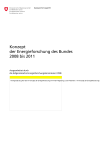 Konzept der Energieforschung des Bundes 2008 bis 2011
