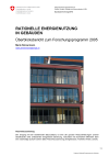 Rationelle Energienutzung in Gebäuden - Überblicksbericht zum Forschungsprogramm 2005