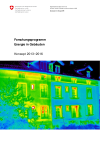 Forschungsprogramm Energie in Gebäuden - Konzept 2013-2016