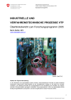 Industrielle und verfahrenstechnische Prozesse VTP - Überblicksbericht zum Forschungsprogramm 2005