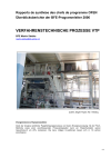 Verfahrenstechnische Prozesse VTP - Überblicksberichte der BFE-Programmleiter 2006