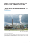 Verfahrenstechnische Prozesse VTP - Überblicksberichte der BFE-Programmleiter 2007