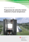 Programme de recherche Solaire industriel à haute température - Rapport de synthèse 2011