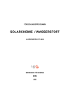 Forschungsprogramm Solarchemie / Wasserstoff - Jahresbericht 2002