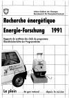 Energie-Forschung 1991 / Recherche énergétique 1991
