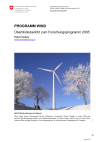 Programm Wind - Überblicksbericht zum Forschungsprogramm 2005