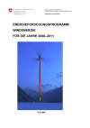 Energieforschungsprogramm Windenergie für die Jahre 2008–2011