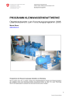 Programm Kleinwasserkraftwerke. Überblicksbericht zum Forschungsprogramm 2005