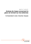 Analyse de risque concernant la glace se formant sur les éoliennes - Comparaison avec d’autres risques