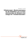 Erläuterungen «Mustersubmission für die Installation von 2-10 Erdwärmesonden am Beispiel einer Anlage mit 7 Erdwärmesonden»