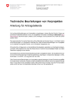Technische Beurteilungen von Vorprojekten