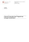 Externe Evaluation des Programmes Energie-Vorbild Bund