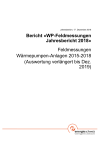 Bericht "WP-Feldmessungen Jahresbericht 2018"