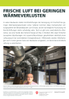 Frische Luft bei geringen Wärmeverlusten