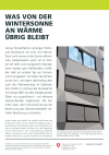 Was von der Wintersonne an Wärme übrig bleibt