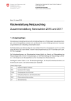 Rückerstattung Netzzuschlag - Zusammenstellung Kennzahlen 2016 und 2017