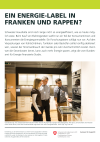 Ein Energie-Label in Franken und Rappen?