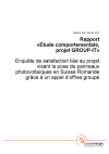 Rapport «Etude comportementale, projet GROUP-IT»