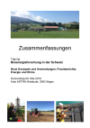 Tagung Bioenergieforschung in der Schweiz