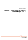 Rapport «Observation du marché photovoltaïque 2018»