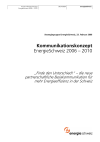 Kommunikationskonzept EnergieSchweiz 2006 – 2010
