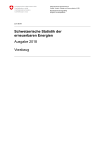 Schweizerische Statistik der erneuerbaren Energien, Ausgabe 2018 - Vorabzug