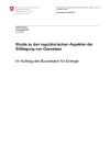 Studie zu den regulatorischen Aspekten der Stilllegung von Gasnetzen