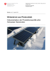 Winterstrom aus Photovoltaik. Dokumentation der Produktionsprofile aller Schweizer Gemeinden