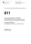 611 Leitungszug Niederwil - Obfelden; Festsetzung Planungskorridor